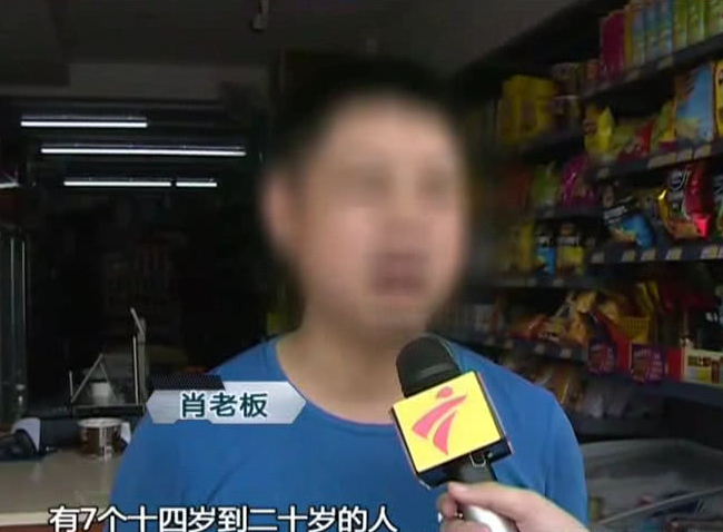 七名男子深夜盗窃 30几家店遭遇洗劫