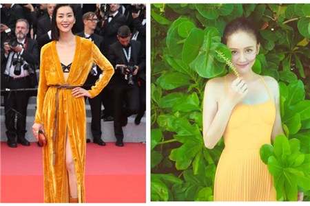 亚洲女生穿搭黄色裙子，选对颜色才显白 颜色 黄色 亚洲女生 服饰搭配  第1张